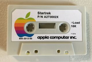 Rare Vintage Starwars/startrek Apple Ii 1978 Computer Cassette Tape