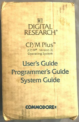 Digital Research Cp/m,  Reference Commodore W/3 Disks,  Eula,  Box