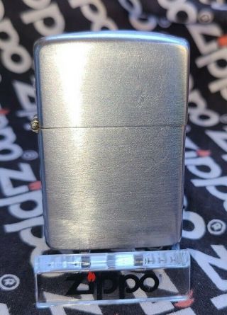 Vintage Zippo Lighter Pat 2032695 3 Barrel Nickle Silver Rare