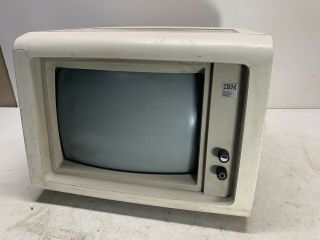 Vintage Ibm 5151 Computer Monitor Personal Display Pc Only Collectible