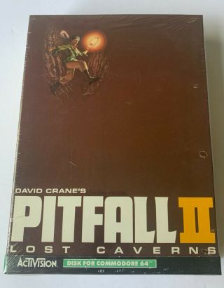 Pitfall Ii Lost Caverns 5.  25 " Disk For Commodore 64 By Activision C - 64 2