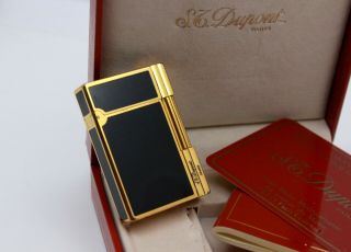 St Dupont Gatsby Lighter - Black Chinese Lacquer/gold - From 90 