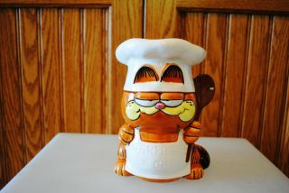 Vintage Garfield Le Chef Utensil Holder Kitchen