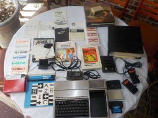 Good Ti - 99/4a Computer,  Power & Video Adapters,  Paddles,  Cartridges & More