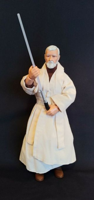 Vintage Kenner Star Wars 12 " Ben Obi - Wan Kenobi Doll Action Figure Light Saver