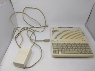 Apple Iic Computer Model A2s4000 Pc Vtg Powers On With Power Brick