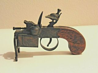 Old Vintage Dunhill Tinder Pistol Table Lighter Made In Usa
