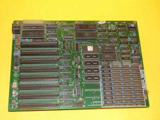 Vintage 8088 Motherboard With Siemens Sab 8088 - 2 - P Cpu Rare