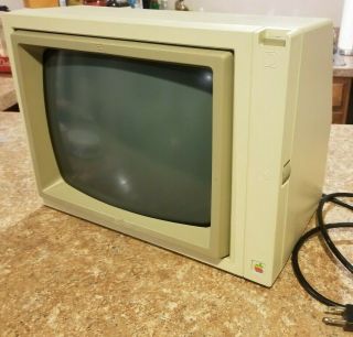Vintage Apple Monitor Ii Green Phosphor Model A2m2010
