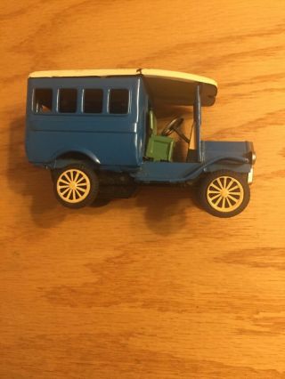 Vintage Antique Tin Friction Toy Bus - No Markings