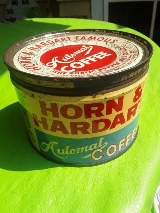Rare Vintage Horn & Hardart Automat Coffee Tin Can