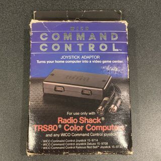 Wico Tandy Radio Shack Color Computer Coco Joystick Adapter For Atari Sticks Cib