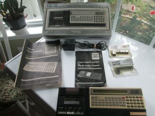 Radio Shack Trs - 80 Pocket Computer Printer & Cassette Interface W Manuals Ribbon
