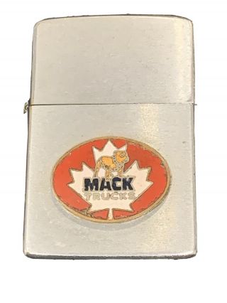 Niagara Falls Canada Zippo Lighter - Mack Trucks Maple Leaf Emblem