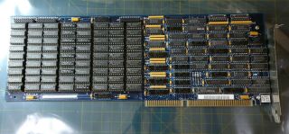 Ibm 5170 Pc At 16 - Bit Intel Above Board Memory Card Full Of Ram