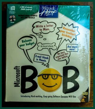 Microsoft Bob Operating System - Collectors Take Note