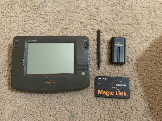 Sony Pic - 1000 Magic Link Pda Memory Card Battery Pen Unknown Condondition
