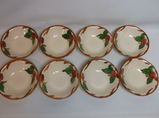 Set Of 8 Vintage Franciscan Apple Bowls Made In England 5 - 3/4 "