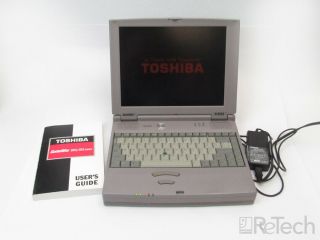 Vintage Toshiba Satellite 315cds Pentium 200mhz 32mb Ram No Hdd,  Power Adapter