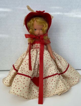 Vintage Nancy Ann Storybook Doll Queen of Hearts Bisque 2