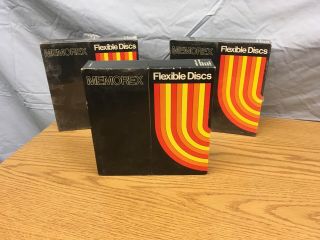 Memorex Flexible Discs 8 Inch Floppy - Now 4 Boxes,  2 Are Wang 3087