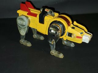 Vintage Voltron Yellow Lion Die Cast Metal 1981 Japan Transformers Gobot