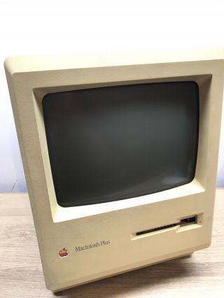 Vintage Apple Macintosh Mac Plus 1MB Model M0001A Computer - 2