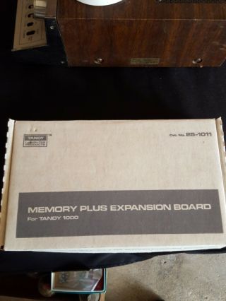 Tandy 1000 Memory Plus Expansion Board 25 - 1011 W/ Orig Box & Book Estate Find