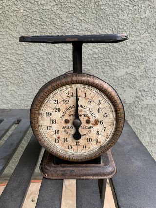 Vintage Columbia Family Scale,  Landers Frary & Clark - Kitchen 24 Lb By Ozs.