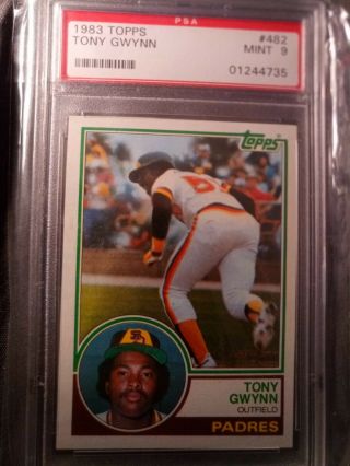 1983 Topps 482 Tony Gwynn Rc Rookie Psa 9 Centered - San Diego Padres - Hof