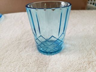 Vintage U.  S.  Glass Company Aunt Polly Juice Glasses Set Of 2