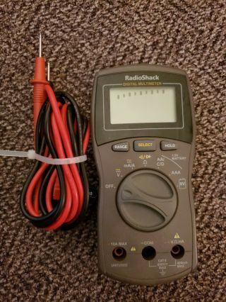 Radio Shack Digital Voltmeter Multimeter Cat 22 - 813