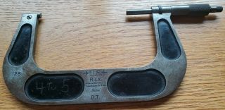 Vintage Brown & Sharpe Mfg.  Co.  Outside Micrometer No.  68 4 " - 5 "