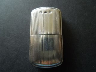 J1994 Art Deco Antique Solid Silver Petrol Lighter