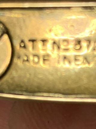 Vintage 9ct Gold Premier Cigarette Lighter Pat 372932 1931 By alexander libin 3