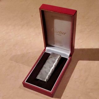 Cartier Gas Lighter Silver Oval Lg1026