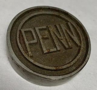 Vtg Advertising Cast Brass Or Bronze Paperweight Penn Hardware Co Reading,  Pa