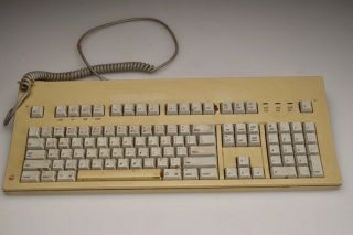 Vintage Apple Extended Keyboard Macintosh Model M0115 Alps Skcm Orange