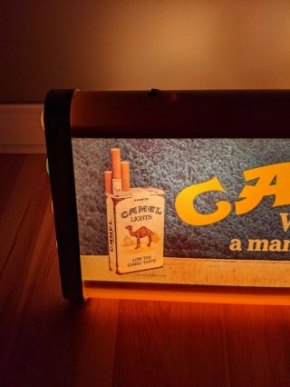 Rare Camel Man Cigarettes Beer Pool Table Light Tobacco Vintage Bar Billiard 3