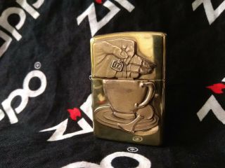 Zippo Brass Rare Barrett Smythe Surprise Tea Cup 1996