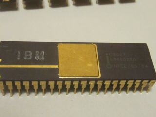 Rare IBM C8087 Co - Processor IC Chip FOR PC XT & Clone Computers 40 gold pins 3