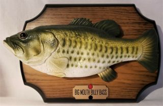 Vintage 1999 Gemmy Big Mouth Billy Bass Singing Fish Great