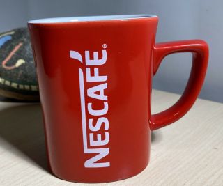 Vintage Nescafé Red Square Coffee Cup,  Mug 12 Oz,  Nestle Product
