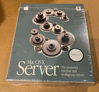 Vintage Apple Mac Os X Server 1.  2v3 (rhapsody) Retail Box,  Cds,  Manuals