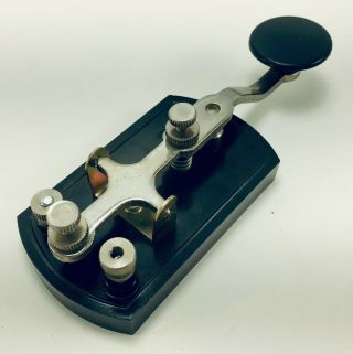 Vintage Telegraph Morse Code Key Ham Radio Communication Keyer Japan