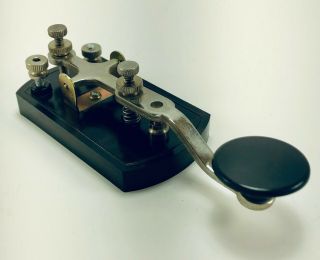 Vintage Telegraph Morse Code Key Ham Radio Communication Keyer Japan 2