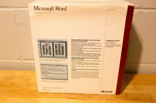 Rare vintage Macintosh Microsoft Word software CIB AS - IS 3
