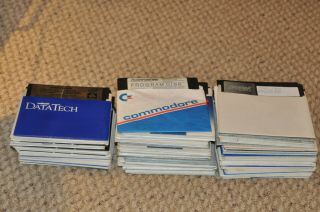 Commodore 64 Software Over 120 Floppy Disks,  Ship World Wide.