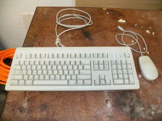 Vintage Apple Appledesign Keyboard And Desktop Bus Mouse Ii - M2980