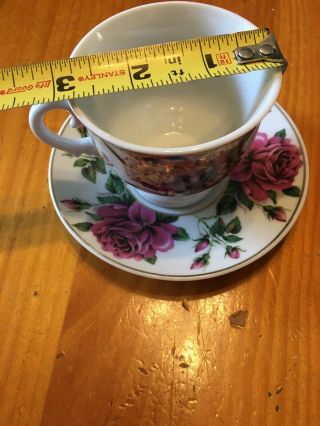 VINTAGE TEA CUPS AND SAUCERS - Floral Set Of 2 3
